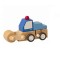 Utilaj de constructie cilindru compactor din lemn, Woodyland, cu actionare mecanica