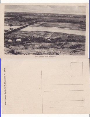 Craiova -Podul peste Jiu- rara, militara WWI, WK1 foto