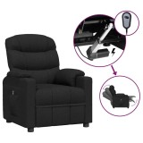 Cumpara ieftin Fotoliu rabatabil electric, negru, material textil