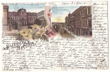 3432 - BUCURESTI, Ministry of Finance, Victoriei Ave. Litho - old PC - used 1898