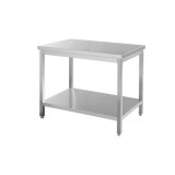 Cumpara ieftin Masa de lucru cu polita, inox AISI 430, Hendi, 1200x700x(H)850 mm, blat de lucru si polita inferioara ranforsate