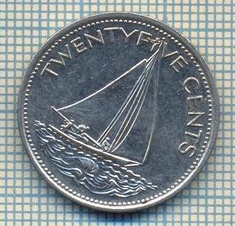 12173 MONEDA -BAHAMAS - 25 CENTS - ANUL 1981 -STAREA CARE SE VEDE foto