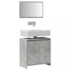 VidaXL Set mobilier de baie, 2 piese, gri beton, lemn compozit 856066