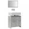 vidaXL Set mobilier de baie, 2 piese, gri beton, lemn compozit 856066