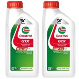 Cumpara ieftin Ulei motor Castrol GTX 15W40 A3/B3 2L, mineral, FIAT 9.55535-D2, MB 229.1, VW 501 01/505 00
