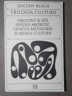 TRILOGIA CULTURII de LUCIAN BLAGA , 1969 foto