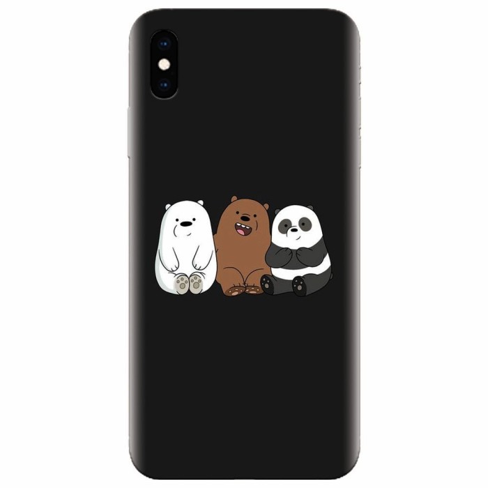 Husa silicon pentru Apple Iphone X, Bears