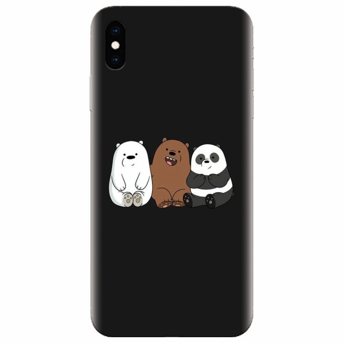 Husa silicon pentru Apple Iphone XS Max, Bears