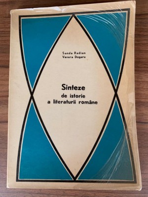 Sinteze de istoria literaturii romane, Sanda Radian si Venera Dogaru, foto