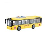 Autobuz scolar cu sunete, lumini si functie usi deschise scara 1:16
