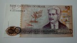 BANCNOTA BRAZILIA 50 CRUZADOS ND 1986 1988,,UNC