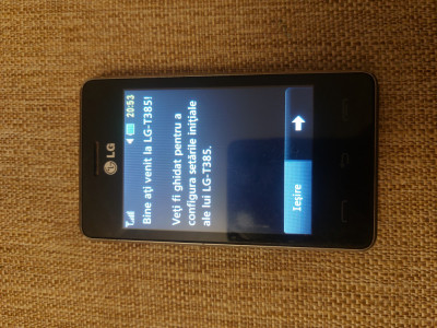 Telefon Touch LG T385 Wifi Black Liber retea Livrare gratuita! foto