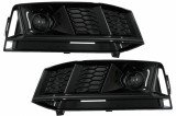 Grile Laterale Audi A4 B9 Sedan Avant (2016-2018) S-Line RS4 Design Negru Performance AutoTuning, KITT