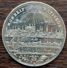 (A193) MONEDA ARGINT - REPRODUCERE 1 TALER 1791 REGENSBURG, CAROL VII - 1975