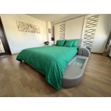 Lenjerie pat damasc Serenity Coneltex, 140 x 210 cm, 4 piese (1 față perna 40x40 cm, 1x 50x70 cm, 1 x cearceaf pat, 1 x cearceaf pilota), microfibra,