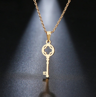 Set Lant+ pandantiv Lover&amp;#039;s Fashion Key GOLD---FINUT --- Cod LC232E foto