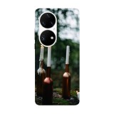 Husa compatibila cu Huawei Nova Y70 model Forest candles, Silicon, TPU, Viceversa, Transparent, Carcasa