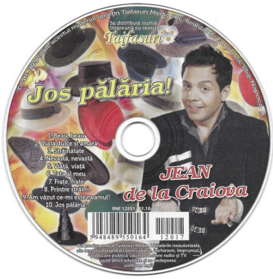 CD Jean de la Craiova &amp;lrm;&amp;ndash; Jos Pălăria!, original foto