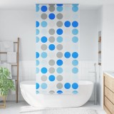 VidaXL Roletă perdea de duș 80x240 cm Model cercuri