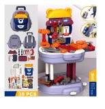Set de joaca banc de lucru cu unelte in gentuta 35 piese