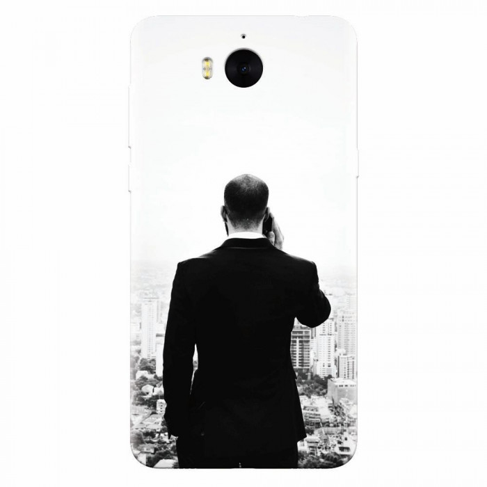 Husa silicon pentru Huawei Y5 2017, Man In Suit