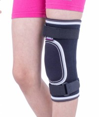 Orteza de genunchi mobila cu protectie, pentru copii, Triamed Protect Junior, SRT334, Negru