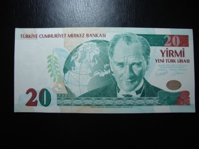 TURCIA 20 LIRE 2005 AUNC/UNC foto