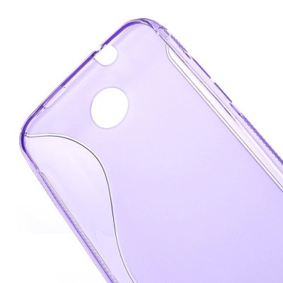 Husa silicon S-line mov semitransparent pentru HTC Desire 300 Zara Mini foto