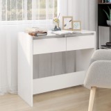 vidaXL Masă consolă, alb, 89x41x76,5 cm, lemn prelucrat