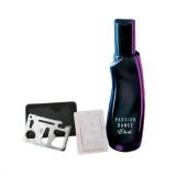 Cumpara ieftin Set apa de toaleta Passion Dance Dark 50 ml si card multifunctional Dactylion, de supravietuire, otel inoxidabil