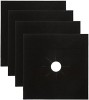 Set 4 Folii Protectie Premium Plita Aragaz MyStyle&reg; Negre Universal, Gaz, Rezistent, Protectie Arzator