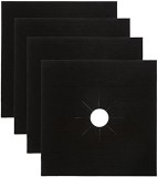 Set 4 Folii Protectie Premium Plita Aragaz MyStyle&reg; Negre Universal, Gaz, Rezistent, Protectie Arzator