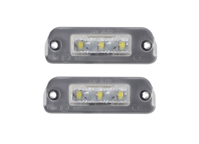 Set 2 buc lampa numar MERCEDES Clasa GL (X164), 08.2006-06.2012; CLASA ML (W164), 07.2005-11.2011; Clasa R (V251), 09.2005-04.2010, partea stanga, LE