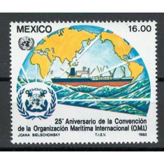 Mexic 1983 MNH - A 25-a aniversare a Organizatiei Maritime Internationale