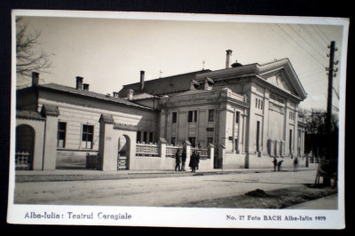 P.135 ALBA IULIA TEATRUL CARAGIALE FOTO BACH 1929 foto