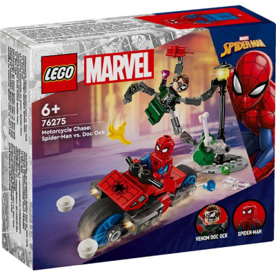 LEGO SUPER HEROES URMARIRE PE MOTOCICLETA OMUL PAIANJEN VS DOC OCK 76275 SuperHeroes ToysZone foto
