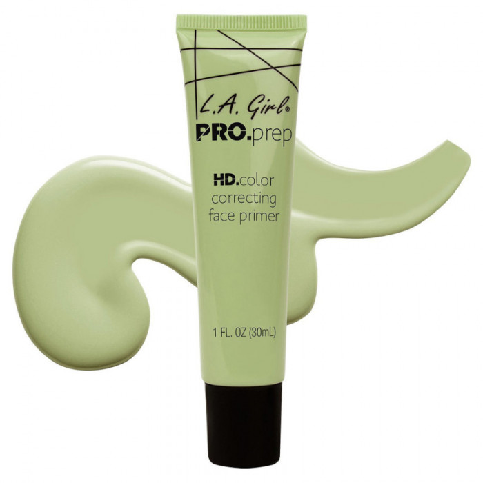 Baza de machiaj corectoare pentru ten L.A Girl HD Face Primer, 30ml - 912 Green