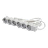 Prelungitor 6 prize Legrand 694565, 3 m, 3680 W, 3 x 1.5 mmp, contact de protectie, protectie copii
