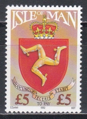 Isle of Man 1992 - Stema Insulei Man, MNH foto
