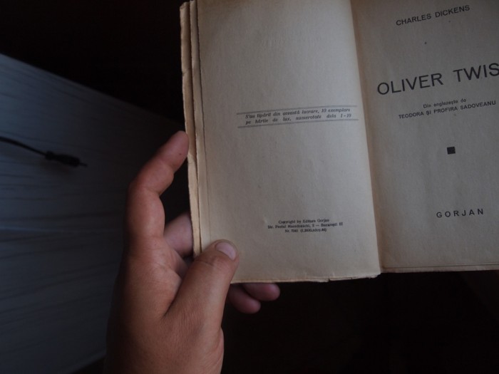 Charles Dickens - Oliver Twist VOL 1 - Ed Gorjan -1941