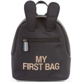 Childhome My First Bag Black rucsac pentru copii 20x8x24 cm 1 buc