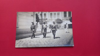 Braila Patrula stradala Militar Soldat Uniforma 1917 foto