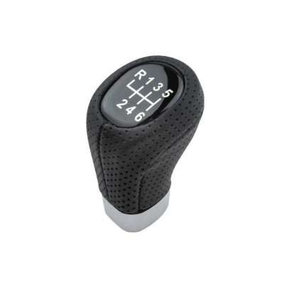 Nuca schimbator viteze piele perforata, 6 trepte, compatibil BMW E81/ E82/ E87/ E90/ E91/ E92/ E93 foto