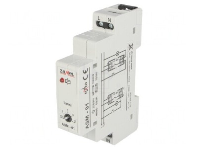 Automat de scară DIN 230VAC 16A ASM-01 foto