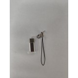 Adaptor micro usb (mama) to type-c(tata) cu agatatoare breloc inclusa, argintiu, flippy