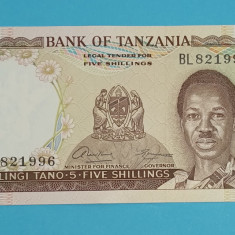 Tanzania 5 Shillings 1966 'Primul Pick' UNC serie: BL821996
