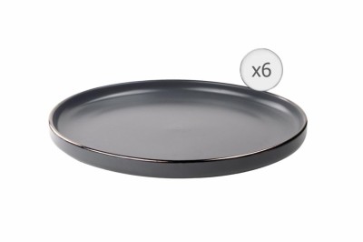 SET 6 F.INTINSE,CERAMICA 27 CM, CALYPSO foto