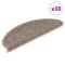 vidaXL Covorașe scări autoadezive, 30 buc. bej 65x21x4 cm aspect sisal 3365878