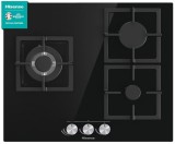 Cumpara ieftin Plita incorporabila Hisense GG633B, Gaz, 3 arzatoare, 60 cm, negru - SECOND