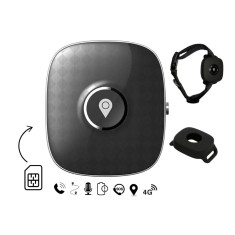 Mini GPS Tracker 4G GITECH&reg; G12PET Dispozitiv de Urmărire și Localizare pentru Animale de Companie, Istoric Traseu, Alertă Perimetru de Siguranță, But